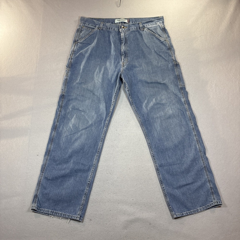 Vintage‎ 2008 Levi's Carpenter Loose Straight Jeans Me Blue Denim Y2K - 40X32